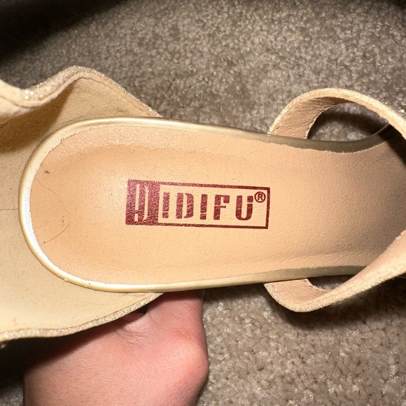 IDIFU Gold Strappy Heels - Picture 4 of 5